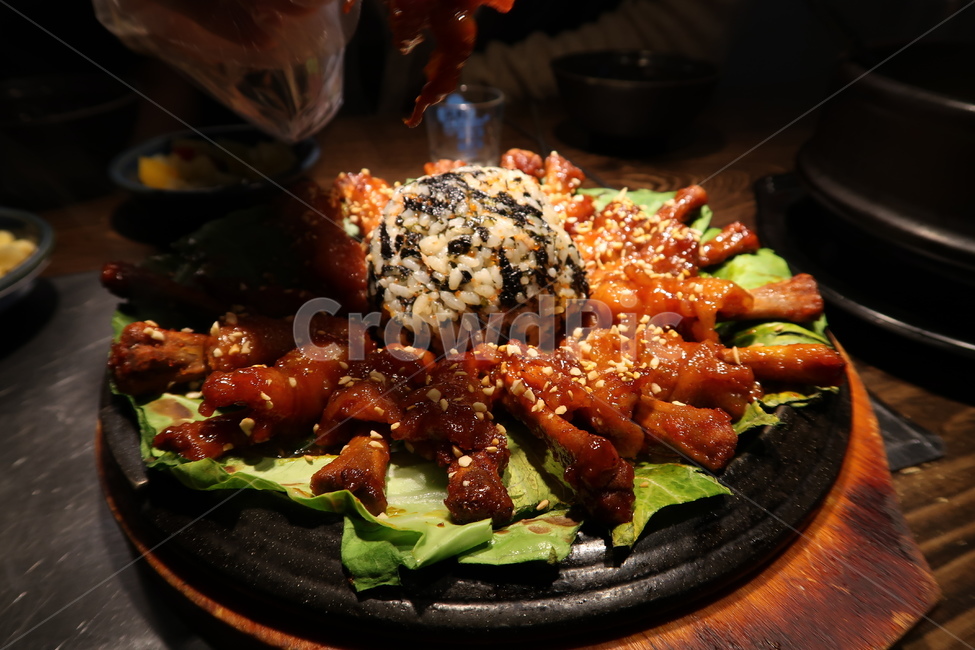음식,닭발,주먹밥,술집,맛