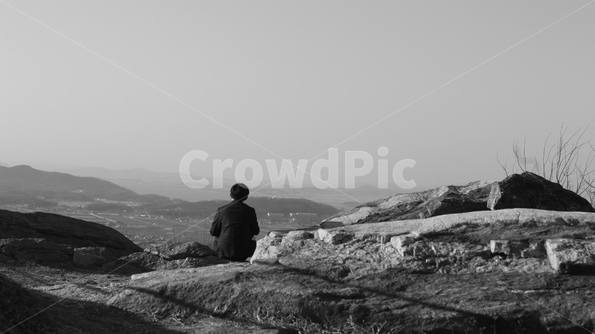 인간,돌,한국,풍경,흑백,사람,인물,인간,human,person,남성,남자,man,male,흑백,모노톤,monochrome,black and white