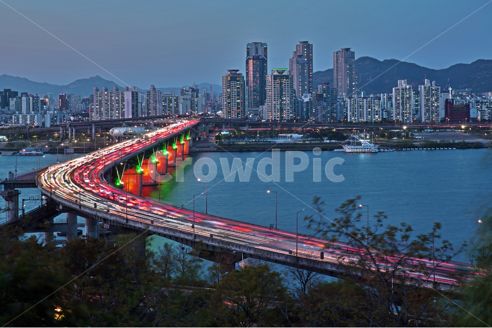 야경,청담배수지공원,청담대교,한강,도심풍경,도심야경,한강다리,자양동