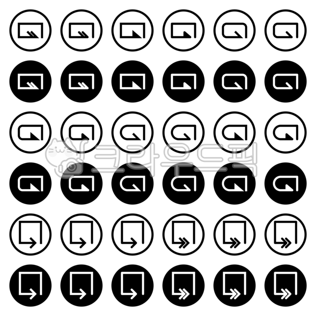 화살표,화살,아이콘,라인아이콘,화살표아이콘,방향,기호,픽토그램,ui,심벌,마크,회전,연결,되감기,새로고침