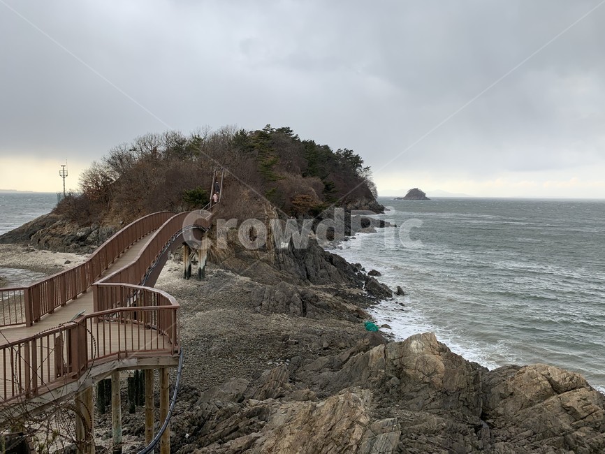 구봉도,다리,섬,먹구름,하늘,자연,자연,풍경,nature,landscape