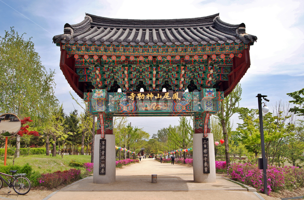 신륵사,여주,불이문,해탈문,봉미산,사찰,정문