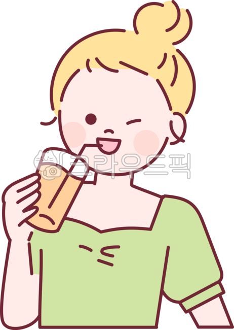 outline,simple,simple,illustration,female,upper body,front,style,fashion,character,cute,drink,drink,tea time,cafe