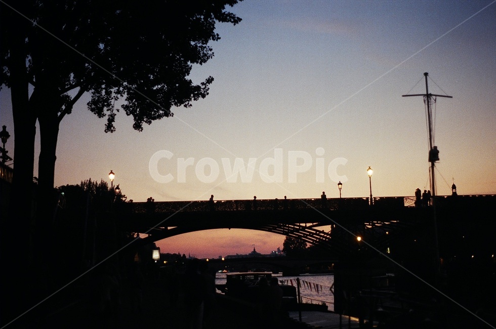 다리,vintage,빈티지,bridge,노을,저녁,sunset,실루엣,silhouette