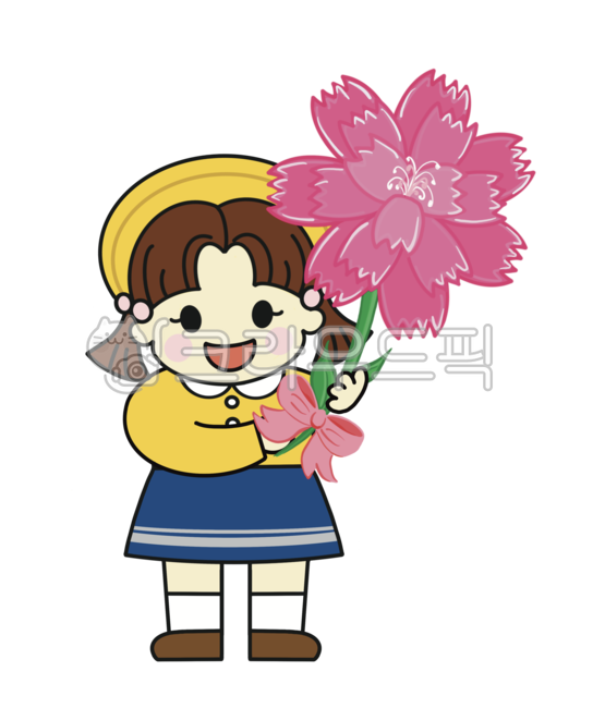 kindergarten,wonbok,congratulations,carnation,parentsday,thanks,uniform,teachersday,children,school,carnationillust,childrenillust,Carnation illustration,childrens characters,kids,Teachers day,family month,Day care Center,Mothers Day,congrats,flower,flowe