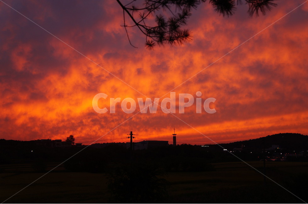 자연,nature,석양,하늘,sky,빨간색,붉은하늘,붉은노을,들판,outdoor,들,자연,풍경,nature,landscape,outdoors,옥외,sunset,일몰,red sky,붉은 하늘,dusk,황혼,dawn,새벽