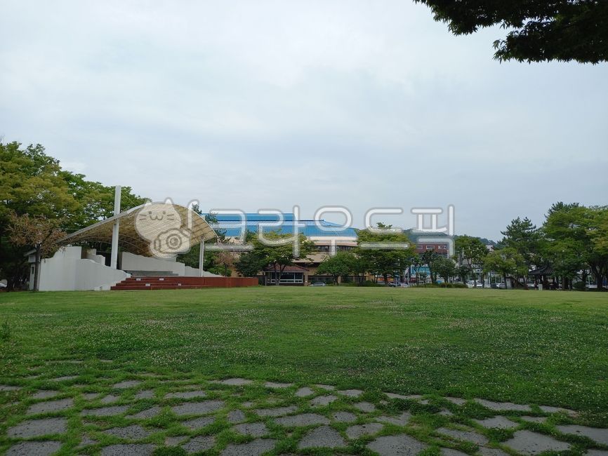 stage,tree,Turtle Ship Park,Yeo su,lawn,park