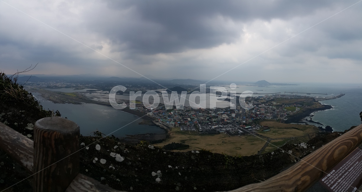 파노라마,제주도,성산일출봉에서,마을,풍경,시골,마을,풍경,landscape,country,rural,town