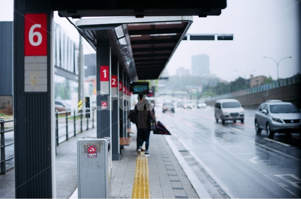 버스정류장,비,등교,비오는날,정류장,필름,필름카메라,필름사진,감성,sensible,feeling,비,비오는날,rain,rainy,교통,교통수단,traffic,transportation