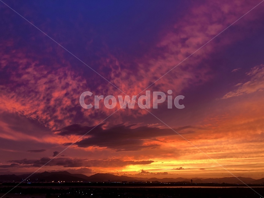 nature,자연,redsky,하늘,황혼,일몰,붉은하늘