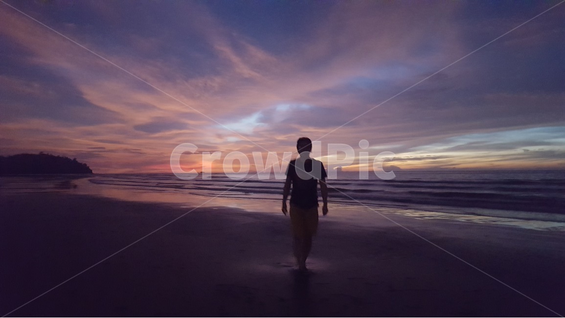 노을,석양,코타키나발루,로맨틱,여행,말레이지아,혼자,자연,풍경,nature,landscape,해변,바다,beach,sea,사람,인물,인간,human,person,남성,남자,man,male,인물실루엣,사람실루엣,character silhouette,human silhouette,standing,서 있는,silhouette,실루엣,outdoors,옥외