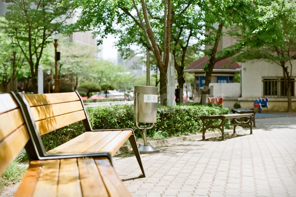 벤치,의자,등받이의자,목재의자,목재벤치,필름사진,감성,sensible,feeling,사물,물건,오브젝트,thing,object,matter