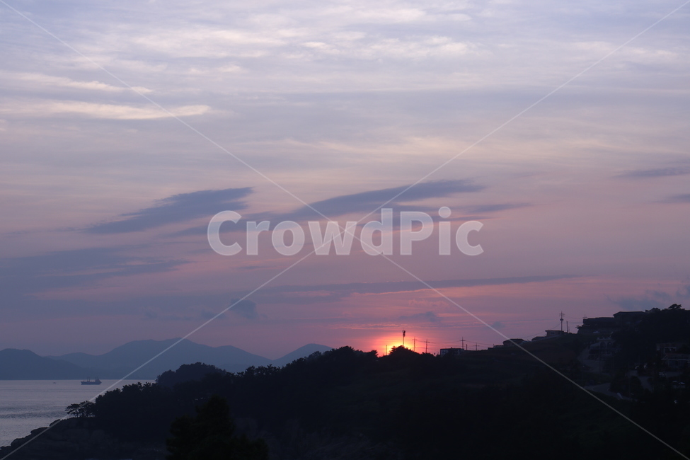 바다,붉은,노을,하늘,sea,redsky,구름