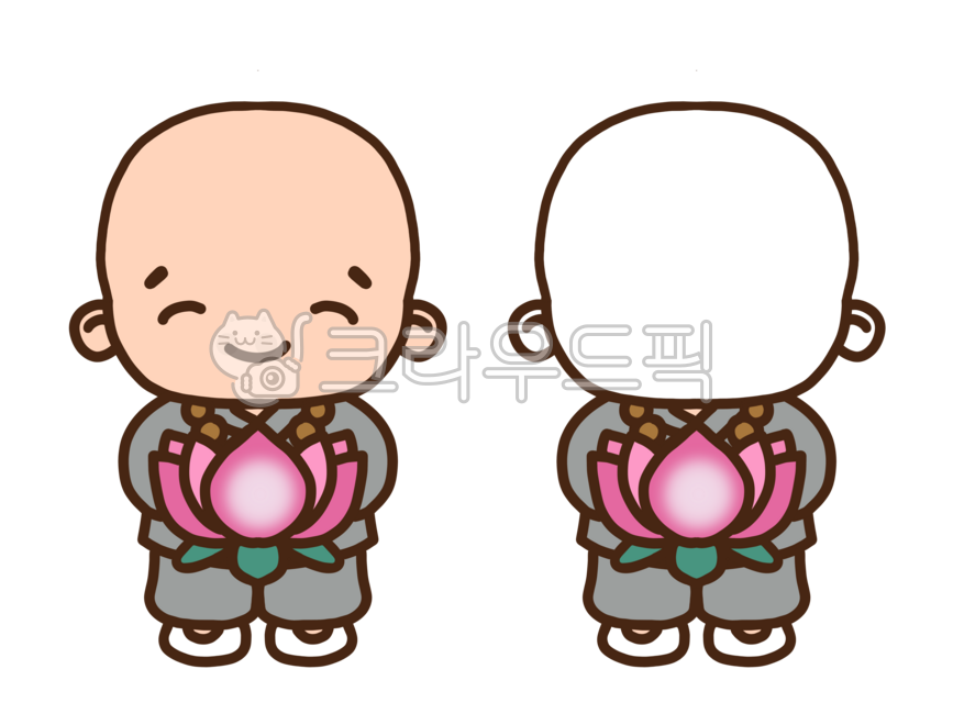 Monk,baby monk,child monk illustration,monk composite design,child monk composite design,face design,Buddha's birthday,Buddha's birthday,Buddha picture,Buddha illustration,rosary,character,cute monk,child monk,monk character