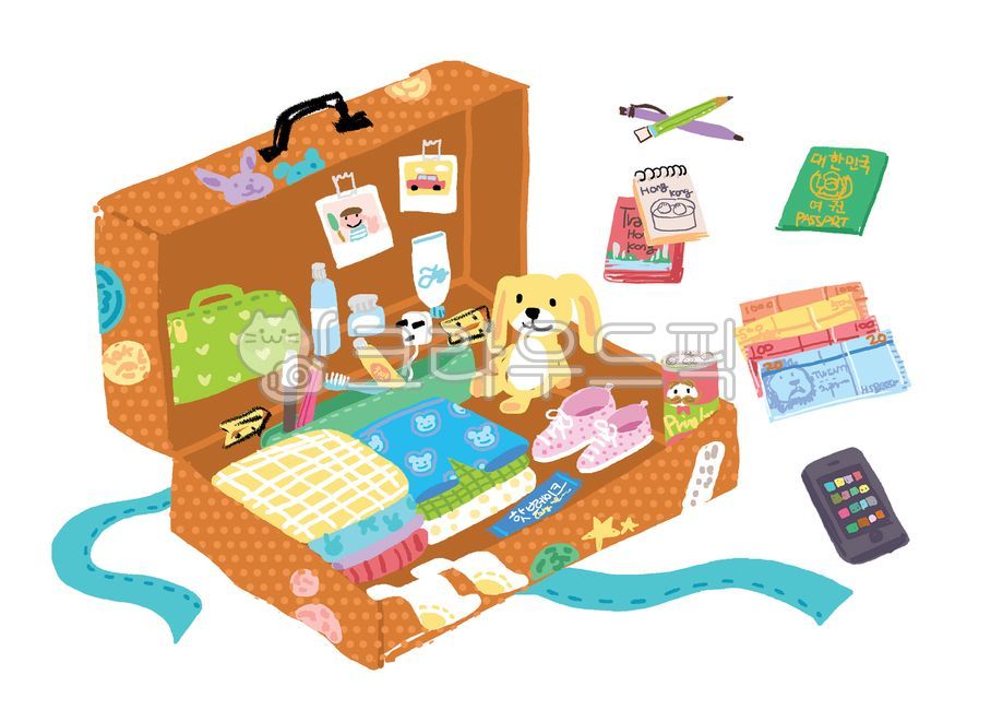 travel supplies,bag,Luggage,cell phone,carrier,trip,passport,design,illustration,Carrier,travel,graphic