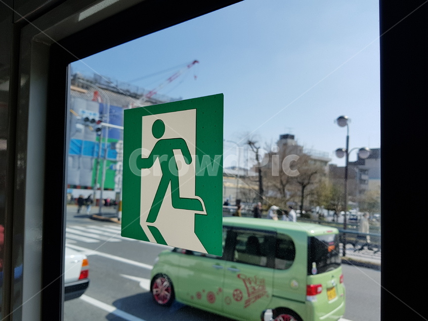 버스풍경,일본,교토,버스,비상구