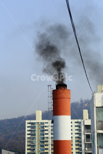 겨울,난방,환경,오염,공기,굴뚝,아파트,중앙난방,산업,industry,industrial,에너지산업,energy industry