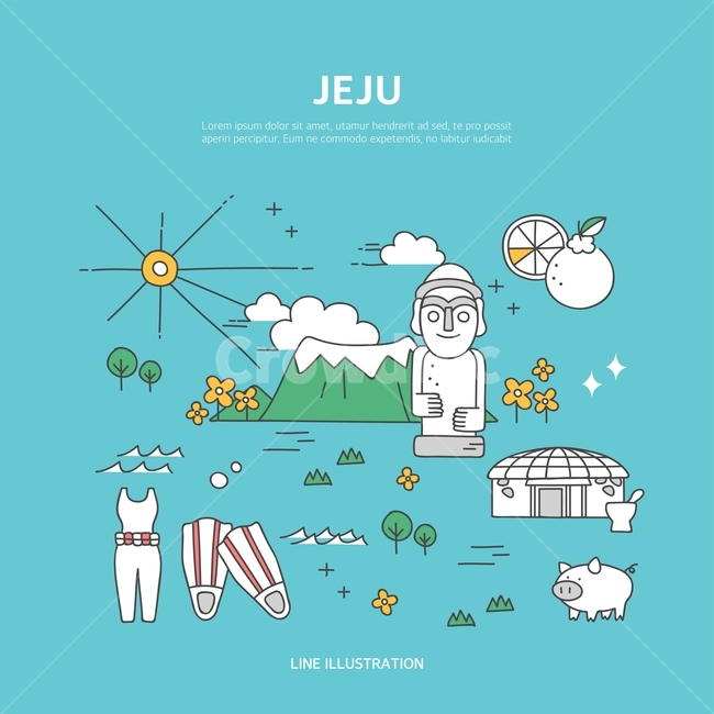 제주도,돌하르방,한라봉,한라산,랜드마크,휴가,여행,라인아이콘,일러스트,제주도,jeju,jeju island,여행,휴가,traveling,vacation,trip,그래픽,일러스트레이션,graphic,illustration
