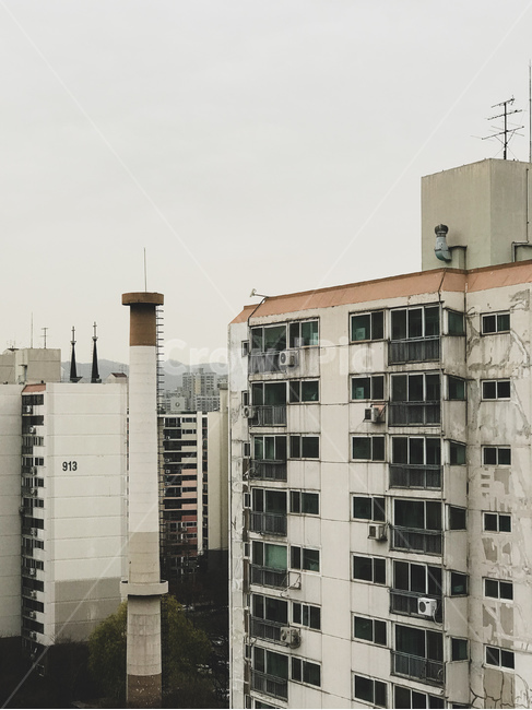 아파트,서울,재개발,낡은,오래된,예전의,추억