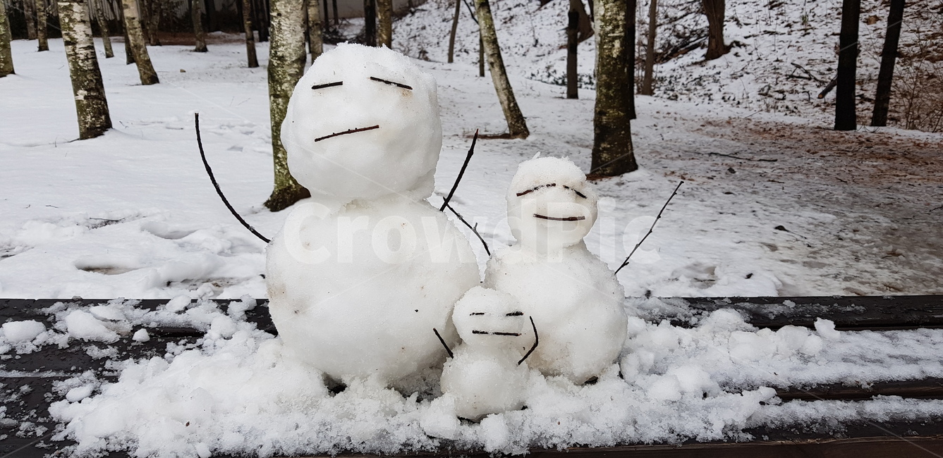 겨울풍경,눈,눈사람가족,겨울,눈사람,겨울,계절,winter,season