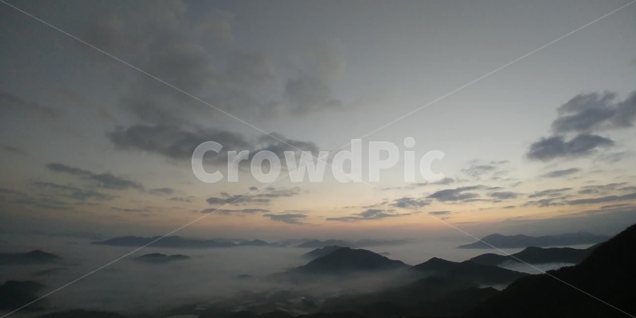 용암사,일출,해돋이,안개,산