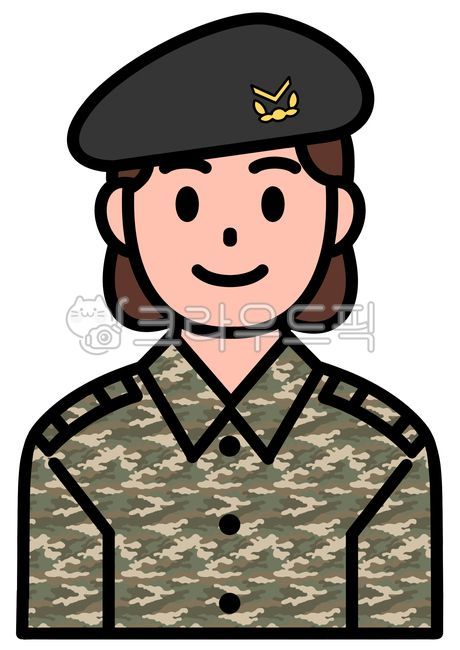 육군,군인,군인일러스트,군인그림,여군,국군,국군의날,육군일러스트,하사,하사관,직업군인,베레모,일러스트,그래픽,디자인