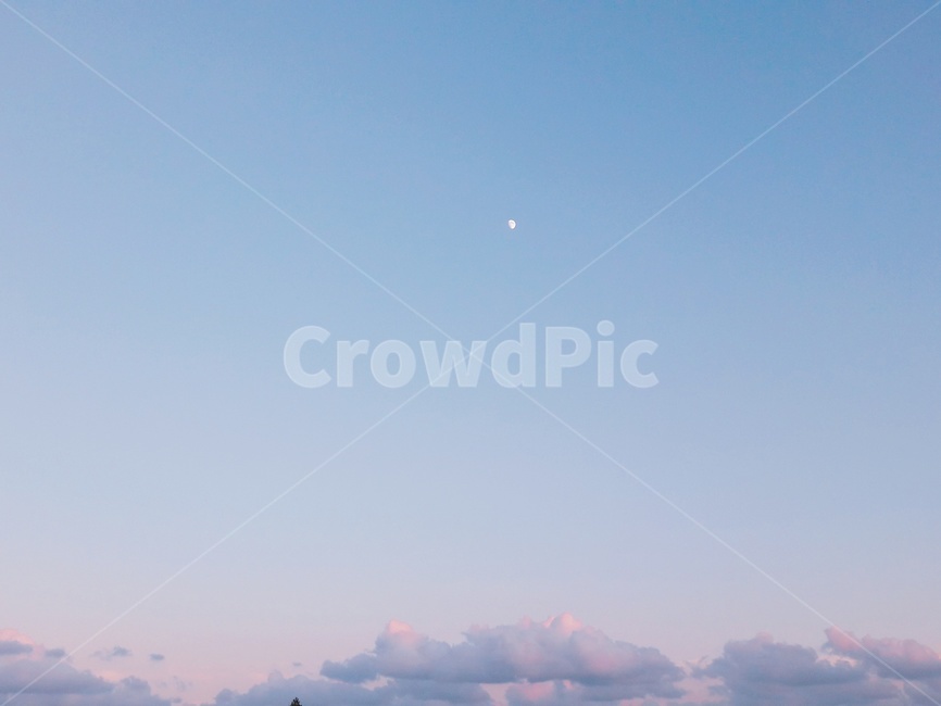 달,구름,하늘,저녁,핑크,야경,밤,풍경,nightscape,night,landscape,nature,자연,outdoors,옥외