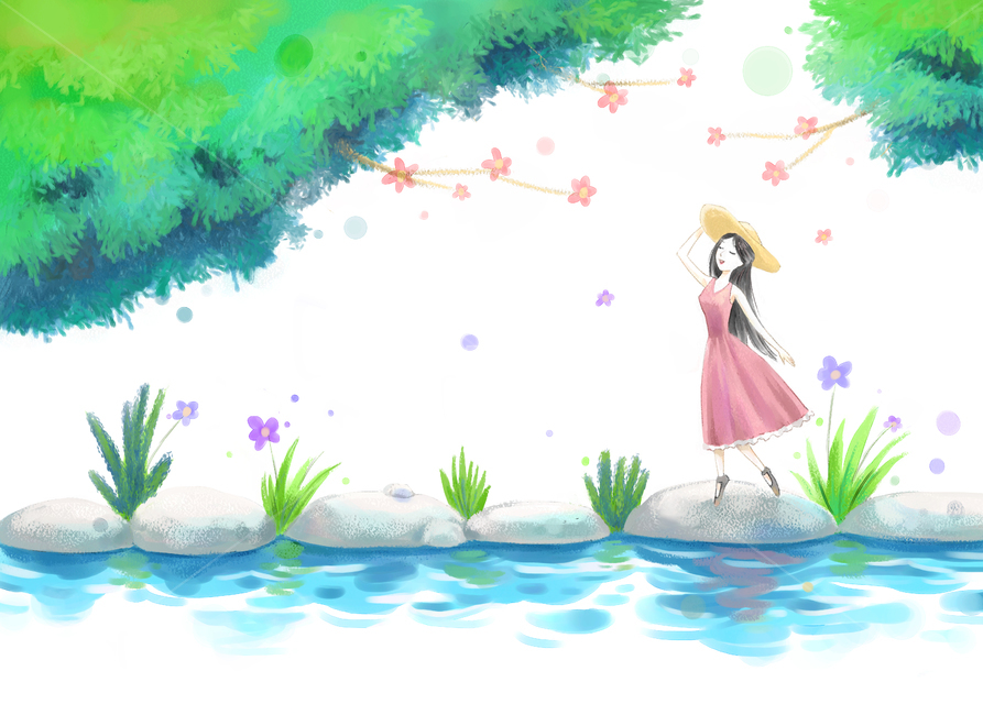 season,summer계절,시즌,여름,여름방학,여름휴가,더운,반팔,썸머,휴가철,여름배경,여름풍경,휴가시즌,스토리텔링,예쁜,아름다움,예쁜그림,표정,표현,행동,감성,힐링,라이프스타일,계절,풍경,배경,자연경치,자연경관,페인터,회화,일러스트,일러스트레이션,핸드드로잉,드로잉,수작업,아트,클립,클립아트,아트클립,만화,카툰,삽화,그래픽,수채화,유화,파스텔,손그림,웹,앱,소스,상황,상황그림,캐릭터,사람,여자,소녀,레이디,시원함,느낌,사색,산보,산책,걷는사람,숲,돌다리,잎사귀,나무,나뭇잎,숲속,개울가,개천,개울물,꽃임,꽃,나뭇가지,휴식,휴가,산행,여유로움,환함,화이트배경,날림,맑은날,나들이,1인,화창함,여름,계절,summer,season