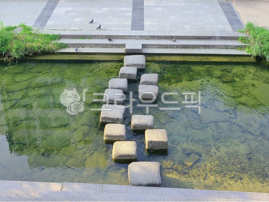 summer,rock,trail,path,Cheonggyecheon,stepping stones,stream,sight,River,stone bridge,flow,sidewalk,nature,walkway,Passage,water,stone,seoul,Valley,river,walk