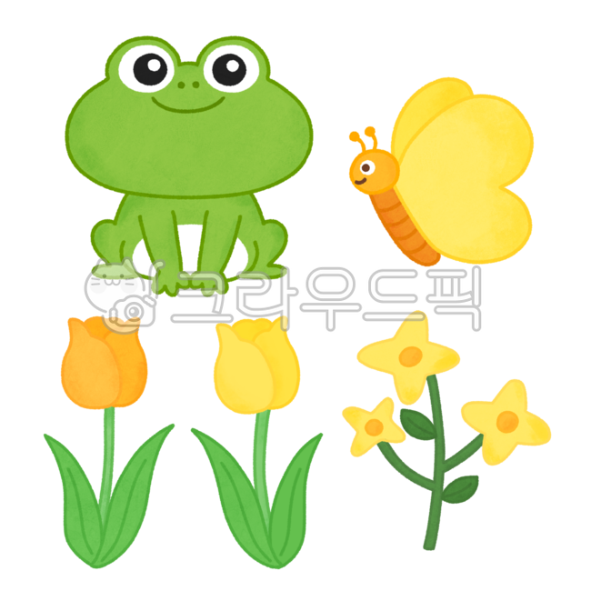 Frog,frog illustration,butterfly,butterfly illustration,kyungchip,kyungchip illustration,spring,spring illustration,frog character,butterfly character,spring rain,spring outing,spring picnic,spring outing illustration,spring picnic illustrat