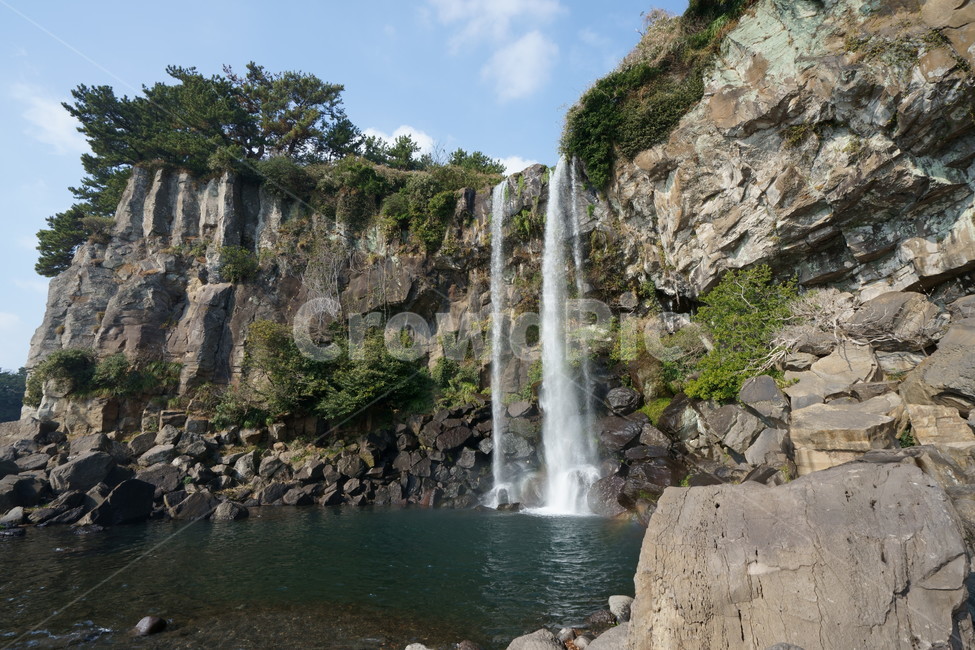 제주도,겨울,바다,폭포,정방폭포,서귀포,jeju,nature,자연,waterfall,jejulandmark,landscape