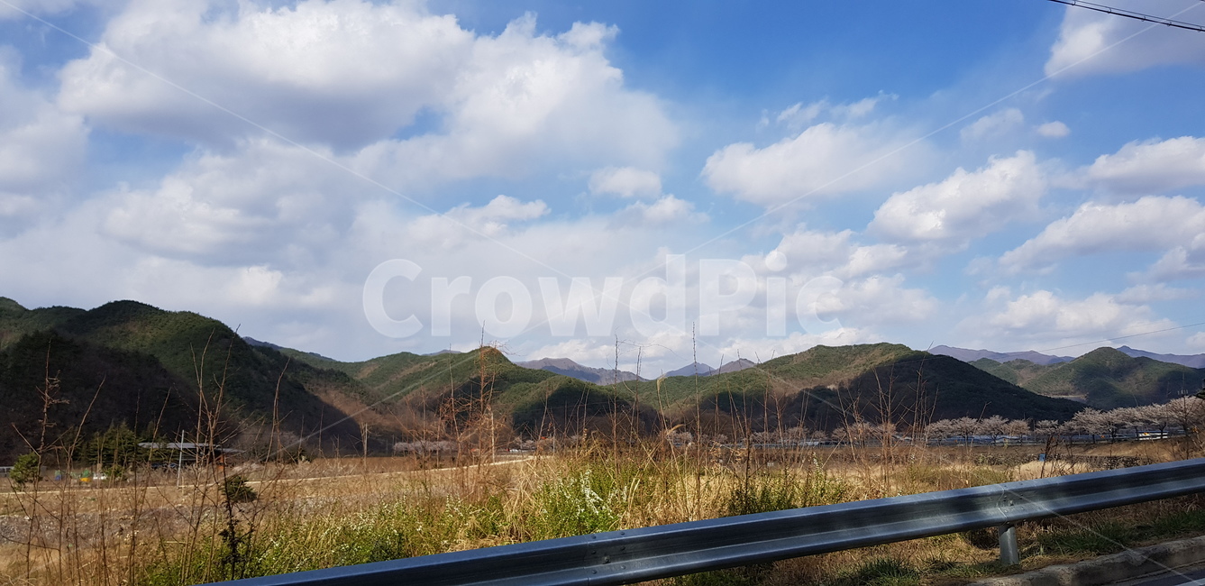 풍경,벚꽃,길,산,하늘,나무,자연,맑음,자연,풍경,nature,landscape