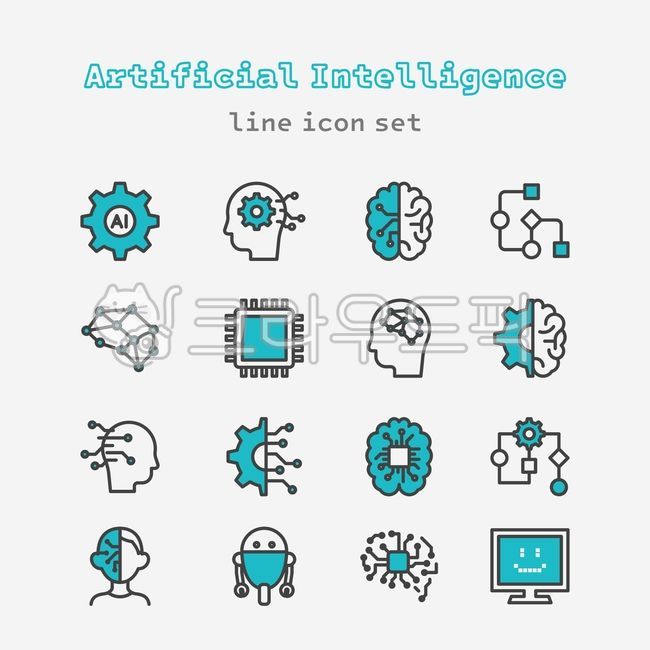 icon,set,line art,icon set,simple,simple,ai,AI,artificial intelligence,science,technology,development,automation,robot,robots,computer,engineering,modern,civilization,machine,semiconductor,business,business