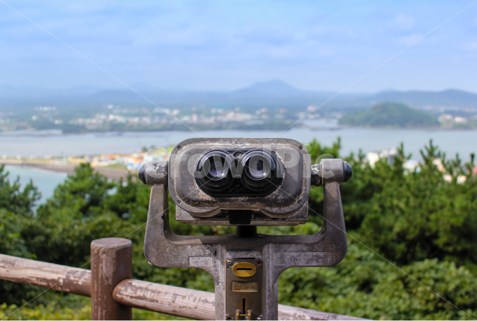 망원경,제주도,풍경,경치,푸른하늘,사물,물건,오브젝트,thing,object,matter