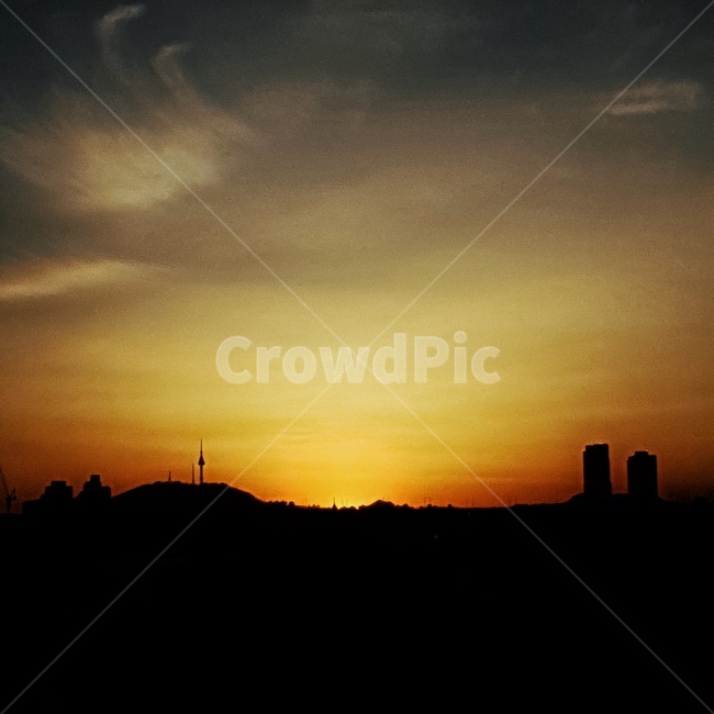 노을,역광,한강공원,잠실,sunset