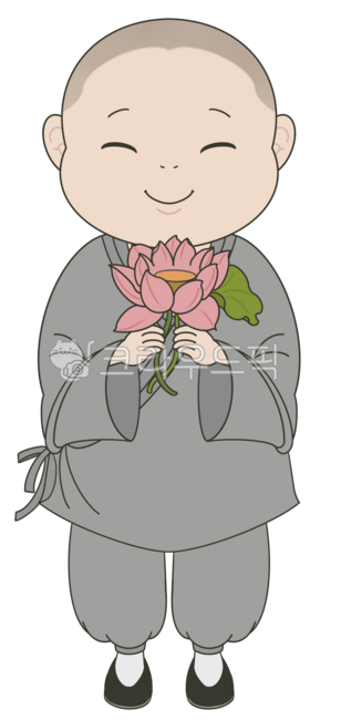 동자승,스님,부처님,불교,불교일러스트,동자승캐릭터,연꽃,부처님오신날,buddhism,budda