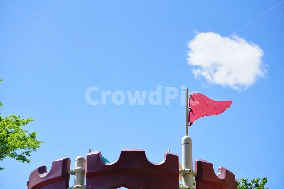 flag,깃발,하늘,구름,성,castle
