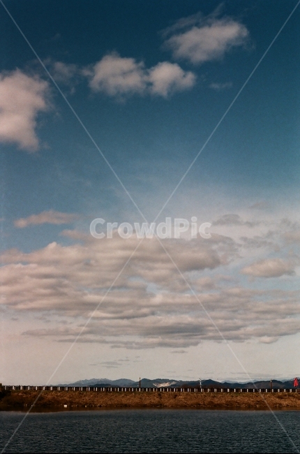 하늘,호수,구름,산,저수지,자연,풍경,nature,landscape,outdoors,옥외,weather,날씨,cloud,cumulus,적운,sky