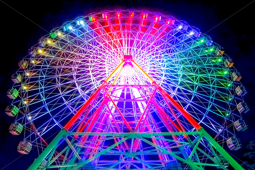 놀이공원,놀이기구,밤,조명,불빛,놀이공원,놀이동산,놀이터,amusement park,playground