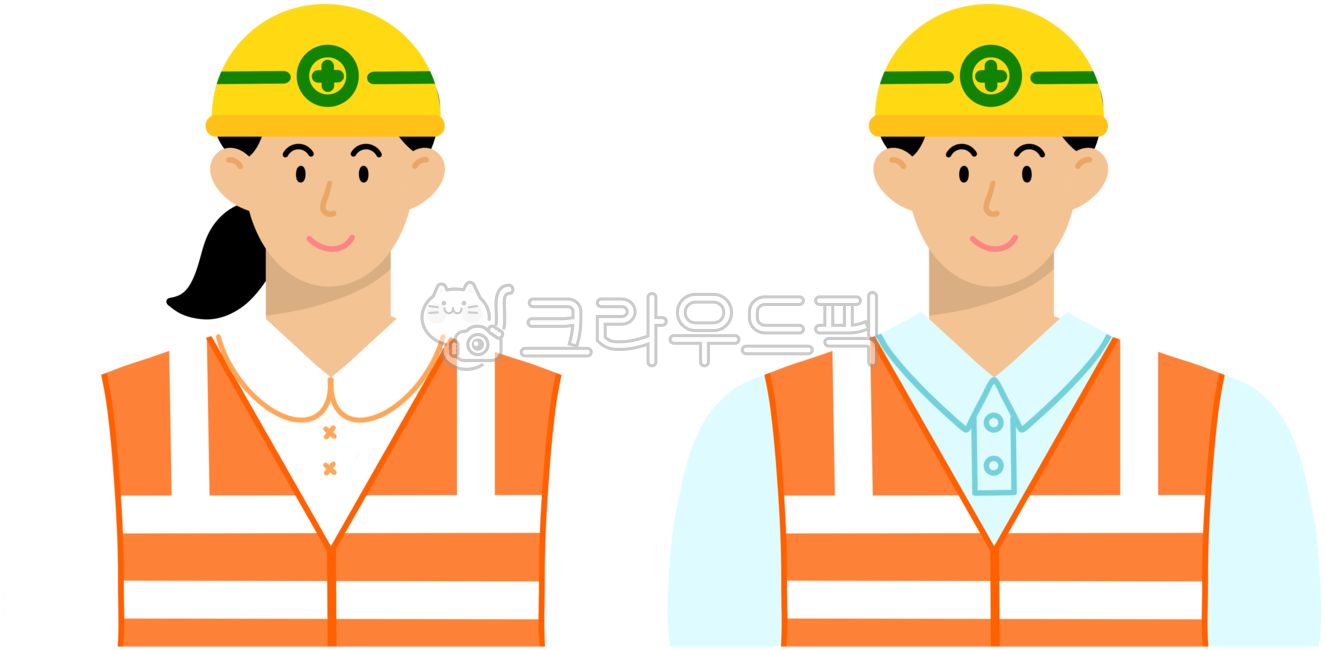 안전요원,안전모,헬멧,직업,작업복,안전,작업,건설,건설업,건설현장,안전주의,안전의날,공사현장,공사,현장근로자,산업,건축업,남자,여자,캐릭터,경고,산업안전,조끼,사람,worker,helmet,hardhat,character,person,job
