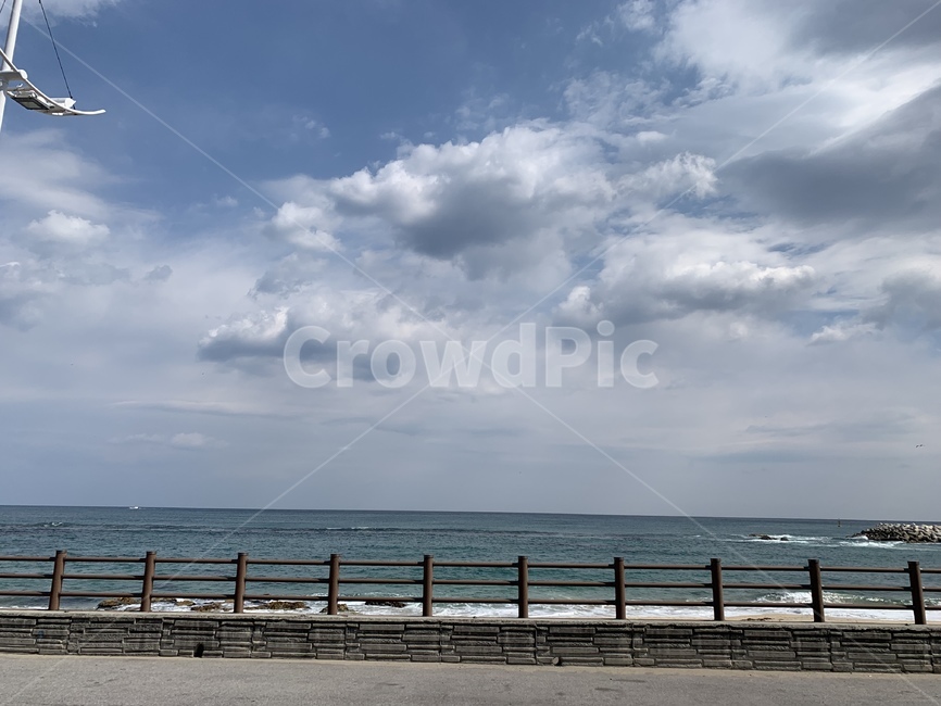 자연,풍경,자연풍경,바다,구름,자연,풍경,nature,landscape,railing,난간,banister,handrail