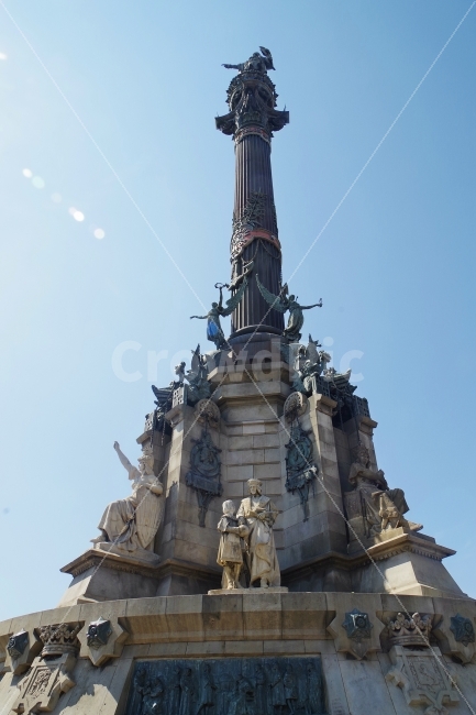 	여행,스페인,바르셀로나,travel,spain,barcelona,콜롬부스,columbus,조각상,동상,석상,조형물,statue,bronze statue,stone statue,해외,외국,세계,foreign,oversea,world