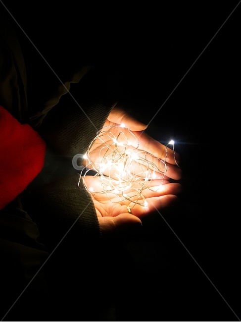 캠핑,밤,전구,손,손위에전구