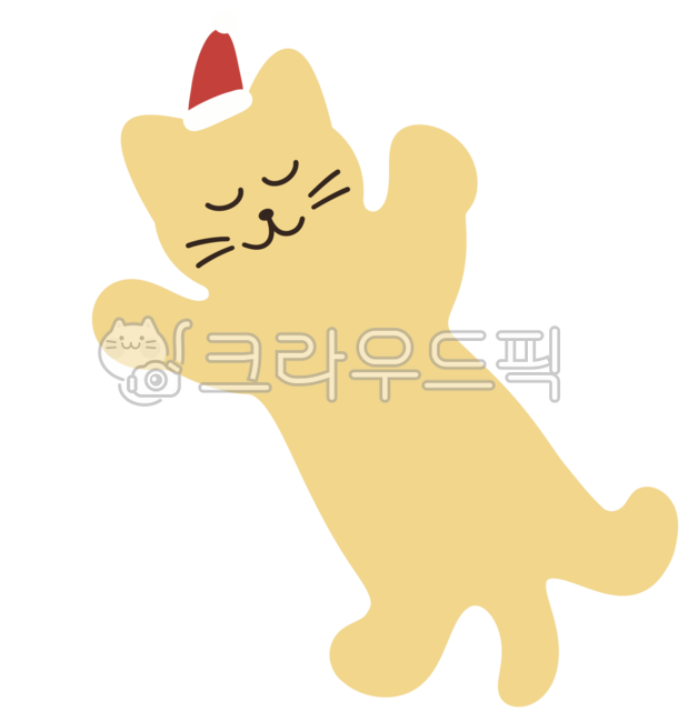 고양이,고양이캐릭터,노란고양이,노란색고양이,노랑고양이,노랑색고양이,치즈냥,치즈고양이,애완동물,동물,반려동물,잠,수면,산타클로스,산타모자,산타고양이,산타