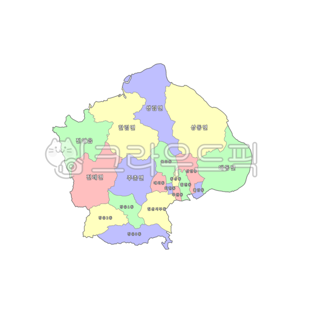 myeons,yellow,fourcolor map,red,Yeongnam,dongs,Gyeongsangnamdo,map,Gimhaesi,Republic of Korea,Korea,provinces,Gyeongnam,Gimhae,green,cities,maps,Gyeongsangdo,administrative district maps,administrative districts,blue,towns,counties