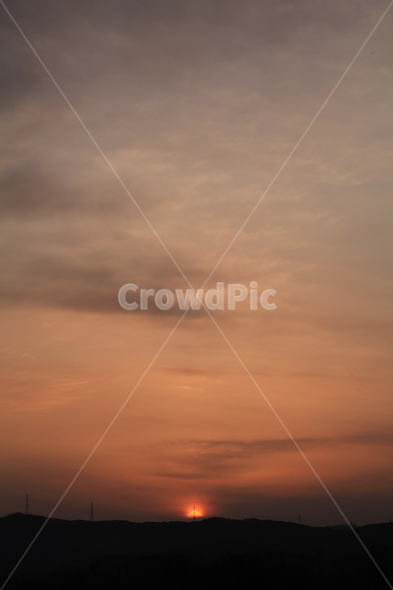 nature,outdoors,옥외,sky,하늘,석양,풍경,태양,구름,낙조,해넘이,노을