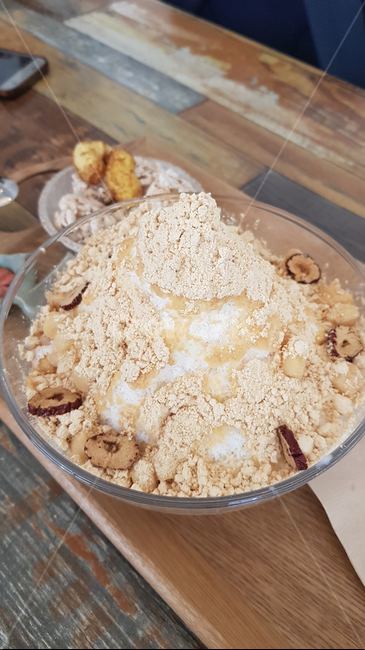 배경화면,빙수,인절미,카페,여름,베이지