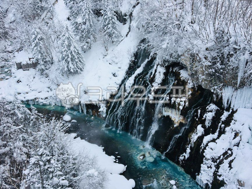 삿포로,홋카이도,흰수염폭포,비에이,북해도,일본,후라노,겨울,눈,snow,자연,outdoors