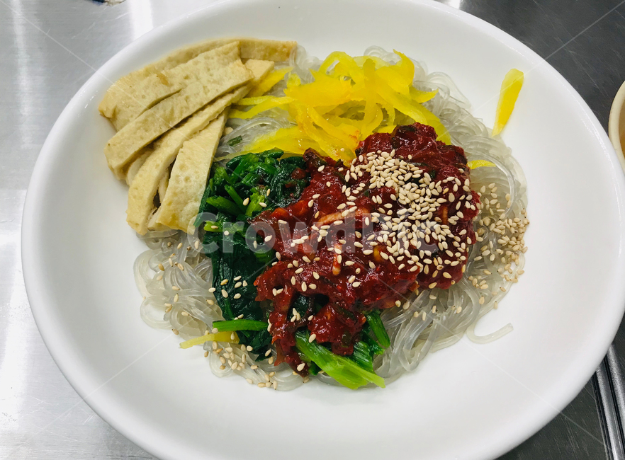 비빔당면,당면,시장음식,부산,분식