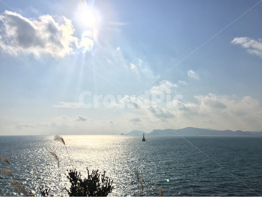 하늘,햇빛,청량,바다,제주도,자연,풍경,nature,landscape,light,빛,flare,플레어,leisure activities,레저 활동,adventure,모험